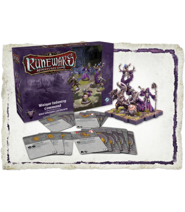RuneWars: The Miniatures Game - Waiqar Infantry Command Unit Upgrade Expansion