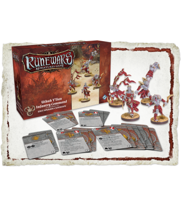 RuneWars: The Miniatures Game - Uthuk Y'llan Infantry Command Unit Upgrade Expansion