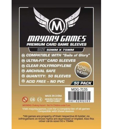 Obaly na karty 50x75mm (Mayday Premium)