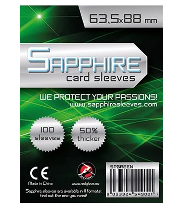 Obaly na karty 63,5x88mm (Sapphire Green - Standard)