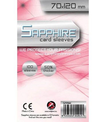 Obaly na karty 70x120mm (Sapphire Pink - Standard)
