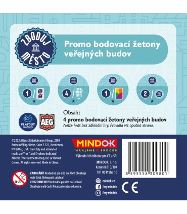 Zboduj město: Promo bodovací žetony veřejných budov