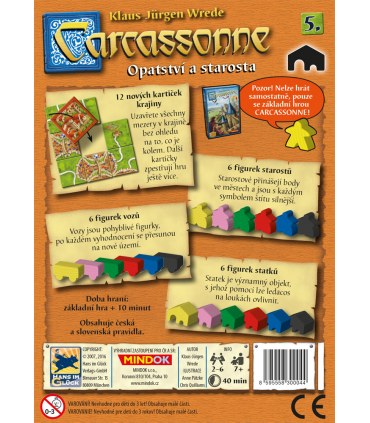 Carcassonne: Opatství a starosta (5. rozšíření)